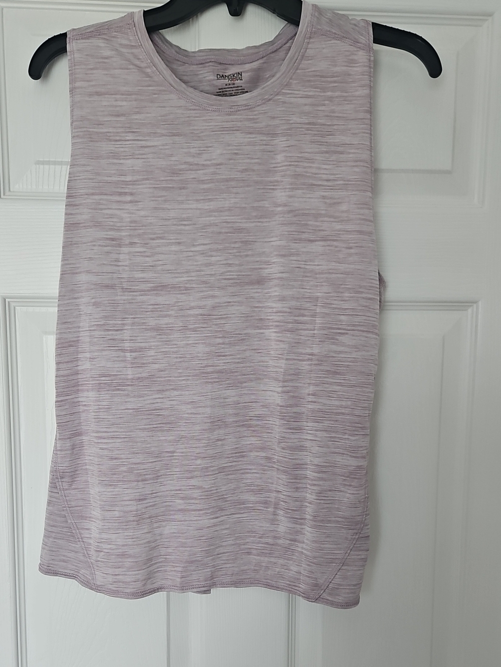 Danskin Heathered Light Lavender Sleeveless Tank